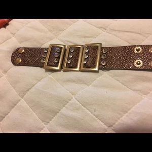Leather cuff bracelet
